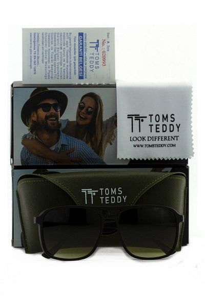 Toms Teddy نظارات شمسية مستقطبة/الأشعة فوق البنفسجية للرجال Tt6021c202m