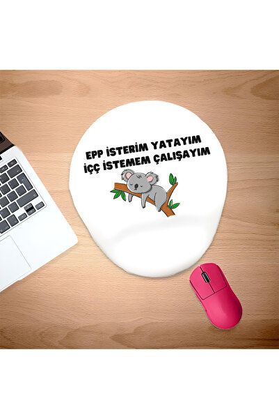 UcuruStore Koala Motto Οβάλ Επιφάνεια Ποντικιού με Στήριγμα Καρπού