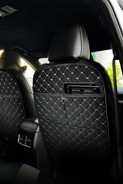 TORPEDO منظم حماية ظهر مقعد السيارة المبطن من الريش التايلاندي - منظم داخلي ل...