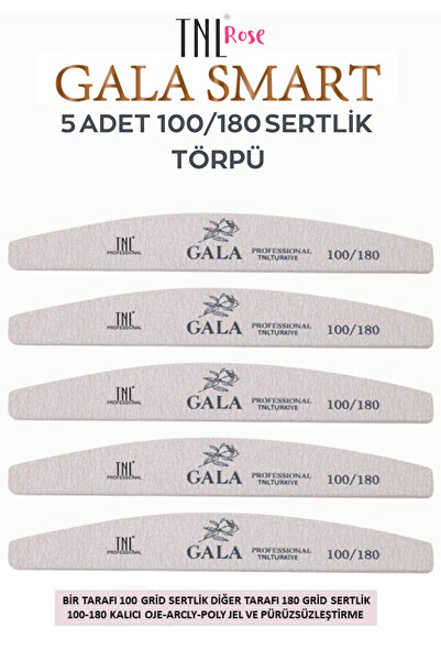 gala smart 5 ADET 100/180 SERTLİK TÖRPÜ KALICI OJE PROTEZ TIRNAK