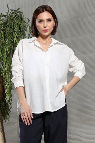 GİYSA Women's Back Printed Shirt