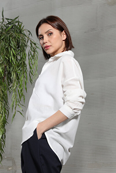 GİYSA Women's Back Printed Shirt