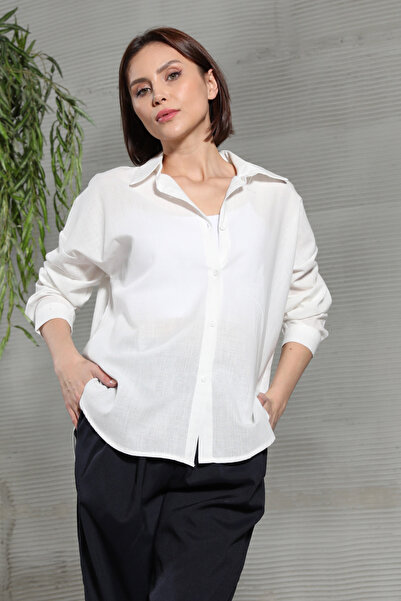 GİYSA Women's Back Printed Shirt