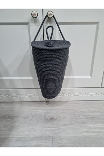 EGE ÖRGÜM منظم حقيبة مزخرف بلون أنثراسايت مقاس 30 × 20 سم