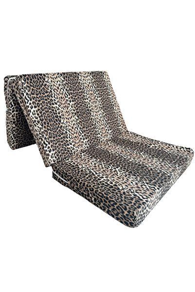 Vip Home Concept Katlanır Yer Yatağı Ve Tek Kişilik Sünger Katlanır Minder Yatak 90X190X10 Cm-LEOPAR
