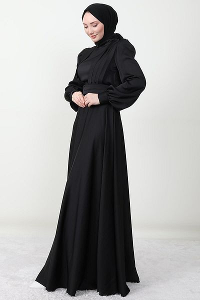 Giza Giyim Μαύρο βραδινό φόρεμα Hijab Milanda
