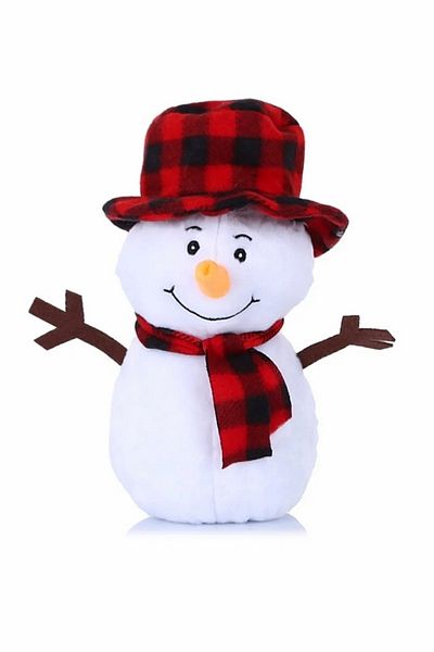 Şeker Adası Plush Snowman 25 Cm and Strawberry Rabbit New Year Winter Decorative Gift Ornament