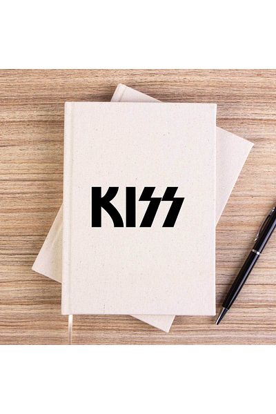Z zepplin Caiet de pânză fără căptușeală Kiss Logo 2