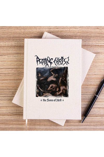 Z zepplin دفتر ملاحظات قماشي غير مبطن من Rotting Christ The Sons Of Hell