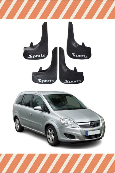 ALPAX OTOMOTİV Db Opel Zafira Sports Written 4-Piece Dust Cover Mudguard Mudflap