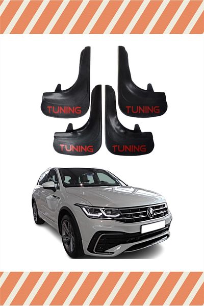 ALPAX OTOMOTİV Set of 4 Dust Cover and Fender for Volswagen Tiguan - Lettered Tunıng