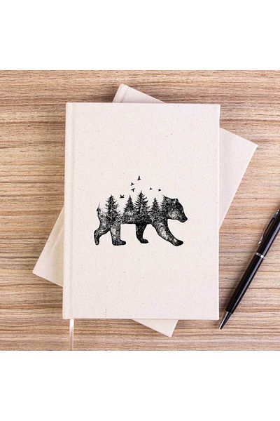 Z zepplin دفتر قماش غير مبطن من Bear Forest