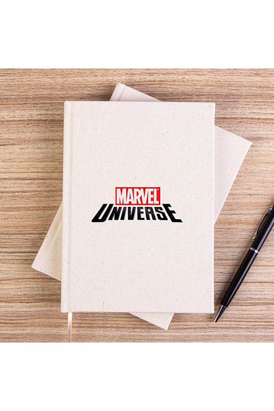 Z zepplin دفتر ملاحظات قماشي غير مبطن بشعار Marvel Universe