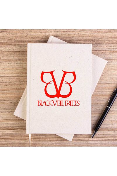 Z zepplin Caiet de pânză fără căptușeală cu logo-ul Black Veil Brides Band