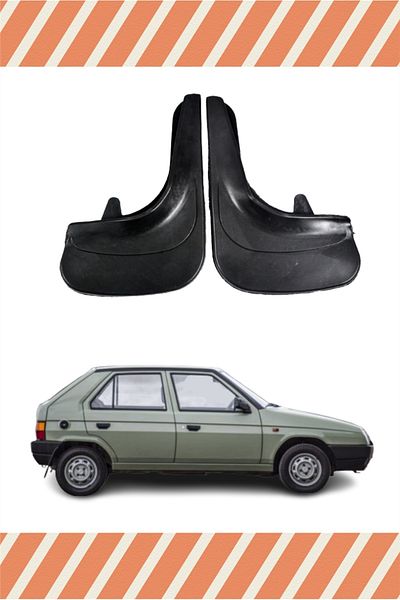 ALPAX OTOMOTİV Hg Skoda Favorit 2-Piece Mud Flap Mudguard Mudflap