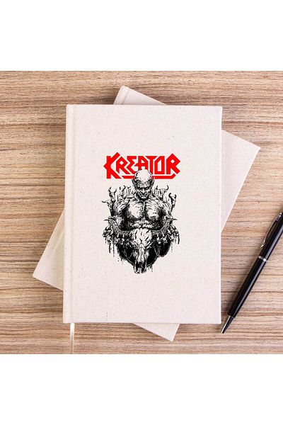 Z zepplin Caiet de pânză fără căptușeală Kreator Devil Inside