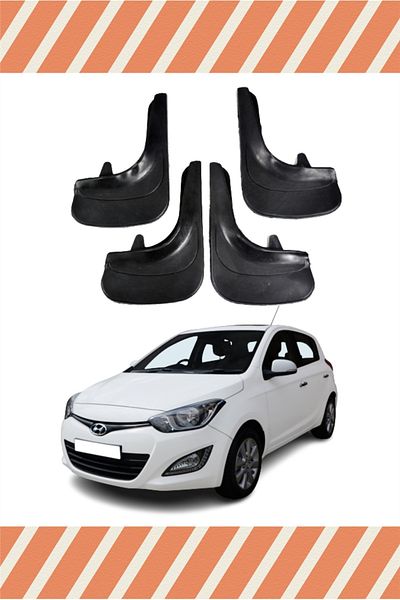 ALPAX OTOMOTİV Yb Hyundai I20 2011-2014 Tuning Written 4-Piece Dust Cover Mudguard Mudguard