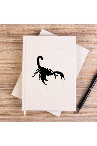 Z zepplin Caiet alb din pânză fără căptușeală cu logo Scorpions