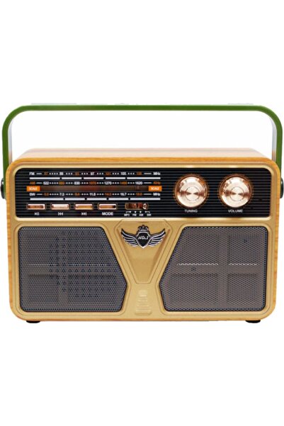 SIGHTZER Md-507bt Bluetooth Hoparlör Ahşap Görünümlü Nostaljik Fm Radyo Sd/us...
