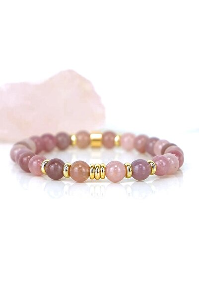 Walue A+ KALİTE | Özgüven ve Saygınlığı Arttırın: Gül Kuvars Doğal Taş Bilekl...