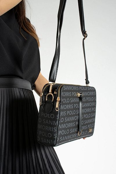 Lifonbag Geantă de umăr pentru femei, cu 4 compartimente, ajustabilă, cu fermoar metalic, în formă de crossbody11451145461