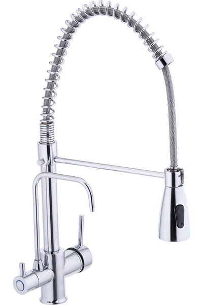 İSAOĞLU YAPI Purified Kitchen Faucet Spiral Purified Sink Tap Industrial Design Purified Kitchen Tap
