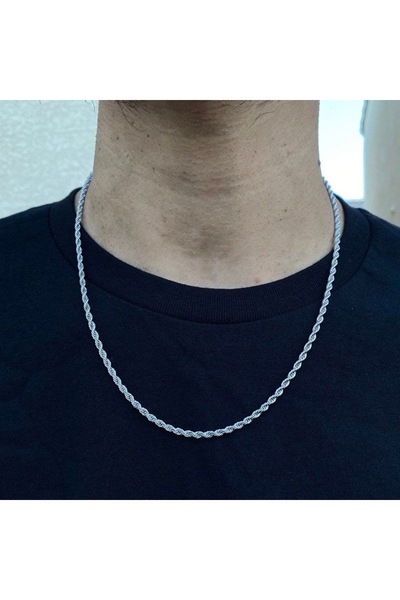 Capo by Aytaç Yamaç Auger Model Steel Men's Chain Necklace 65cm 2mm