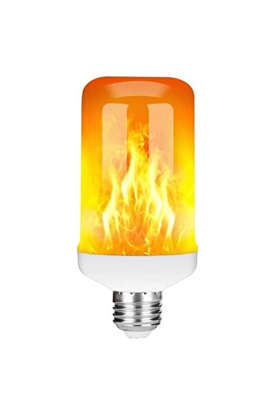 LED PAZARI 102 Ledli Alev Ampül 4 Modlu Yüksek Işık Alev Efektli Alevli