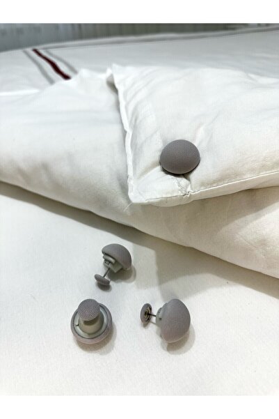 KÜÇÜK EW Practical 12-Piece Mushroom Shaped Quilt Fixing Pin Button Clip Sheet Duvet Cover Fixer