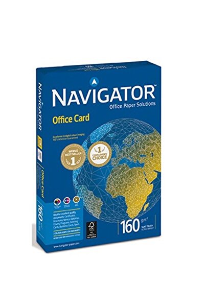 NAVİGATÖR Navigator Gramaged A4 160 Gram White Office Card - 250 Pack Laser-C...
