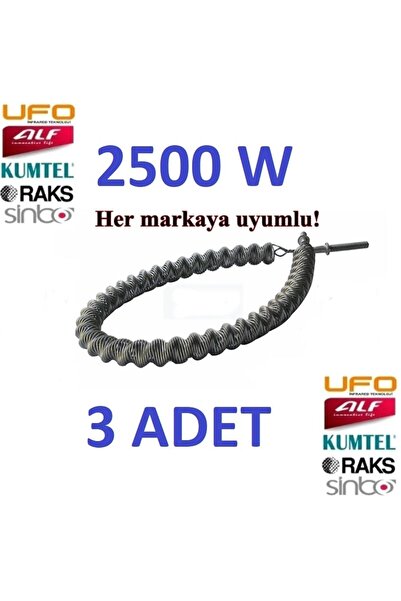 Çetinler 3 Adet 2500w Infrared Soba Rezistansı