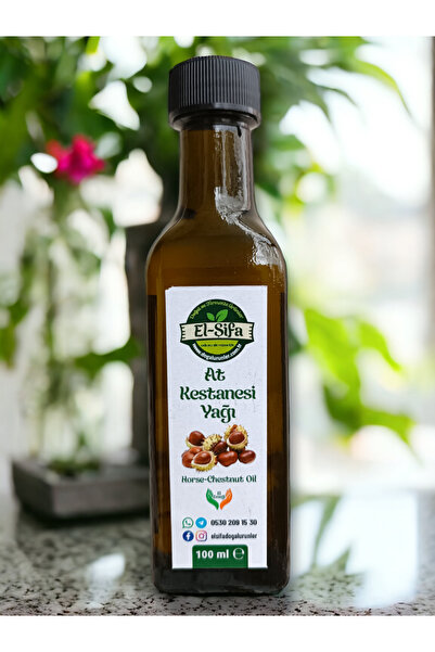 100% Doğal At Kestanesi Yağı 100ml Cam Şişe