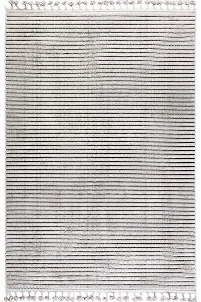 GÜMÜŞSUYU Deco Alvin 12612 Yeni Yüksek Kalite Modern Kabartmalı Örgü Saçaklı ...