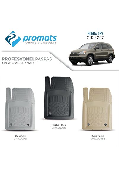 PROMATS Honda Crv 2007-2012 Oto Paspas Profesyonel 4d (bej)