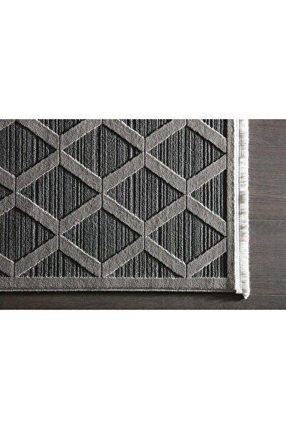 GÜMÜŞSUYU Pera 13387 - Gri Antitoz Salon Halısı