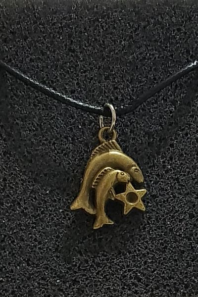 Paşa Bilgi Pisces Patterned Bronze Look Necklace