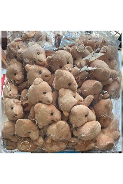 REGALOGİFT 50 li paket peluş ayıcık anahtarlık