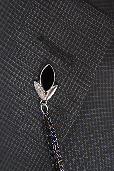 Elegante Cravatte Damla Taş Detaylı Premium Model Ceket Yaka İğnesi