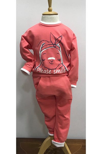 Çikoby Baby Girl's Please Smile Tracksuit