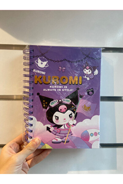 facnspt Caiet cu spirală Kuromi, cu linii mov