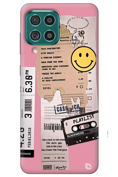 WANNA PROTECT Silicone Phone Case for Samsung M22 Pink Inside Velvet Playlist...