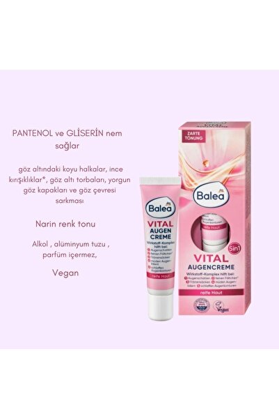 BALEA Vital eye cream, 15 ml