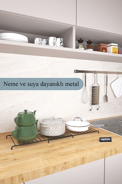 moniev Expandable Metal Trivet Adjustable 2-Piece Large Size Trivet Countertop Dining Table Trivet