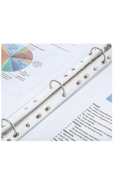 Janissary 100 Pieces of Bag File, Transparent Paper Protector