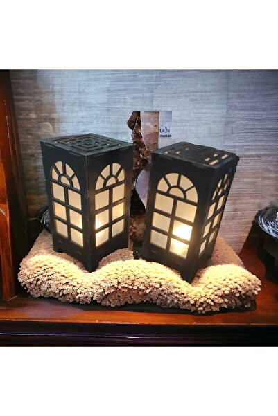 HKM Hobim Ledli Tealight Dekoratif Gece Lambası , abajur,
