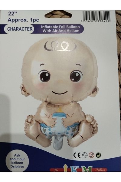 Deniz Party Store Baby Boy Blue Foil Balloon