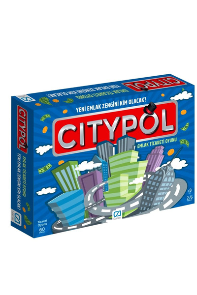 CA Games CAOYN-5221 Citypol Emlak Ticaret Oyunu -CA Games
