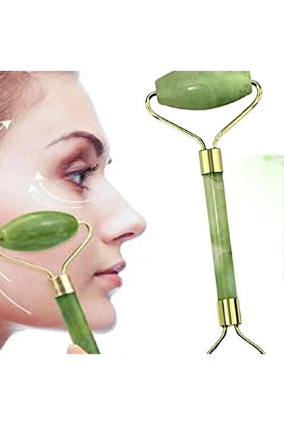 Palwin Hediyelik, Silindir Şeklinde 2 Li Jade Roller Yeşim Taşı (GUA SHA) Yüz, Boyun Rahatlatıcı Masaj Taşı