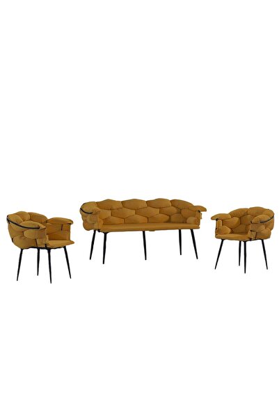 Samogu Balon Çay Seti Siyah Iskelet-hardal