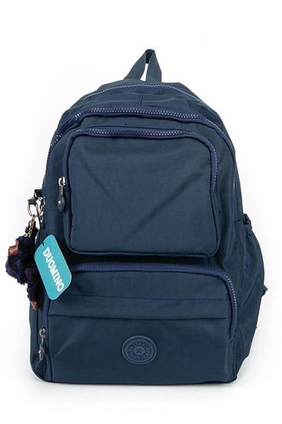 DUOMİNO Fcstore Crinkle Fabric Водоустойчива Голяма Раница/Чанта за Лаптоп, Тъмносиня Clinkir